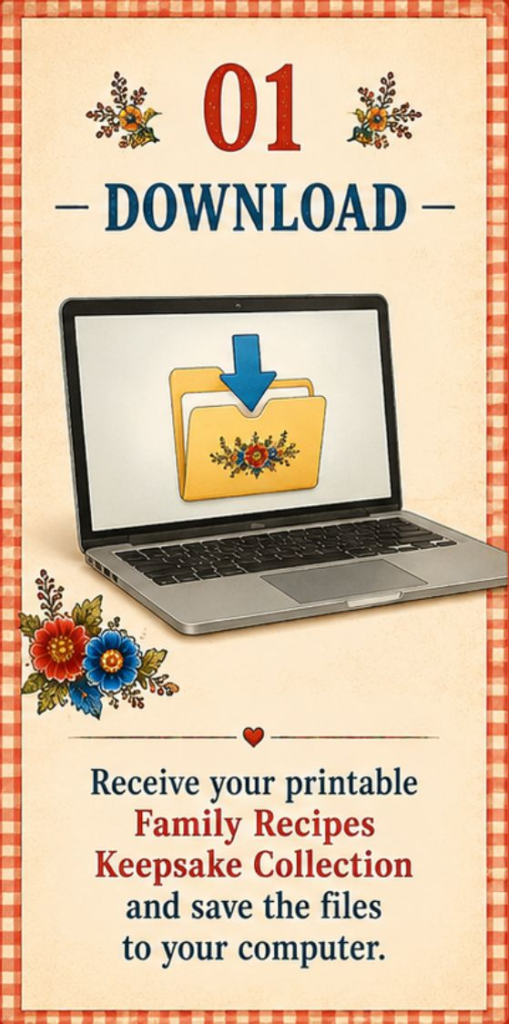 Download printable Family Recipes Keepsake Collection digital files